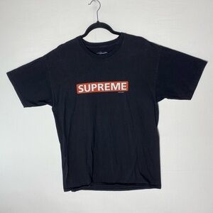 Vintage Y2K Supreme Powell Peralta Black Cotton Graphic T Shirt L Streetwear